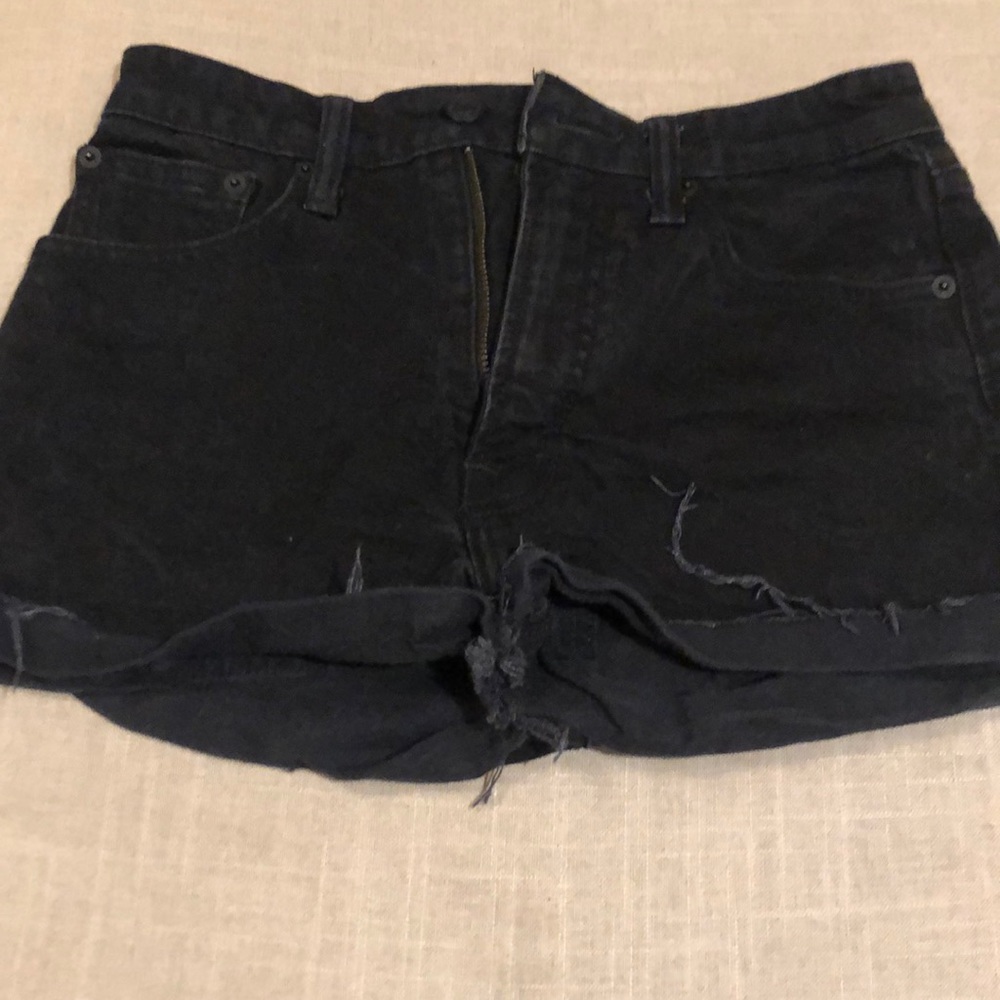 Black lucky brand jean shorts